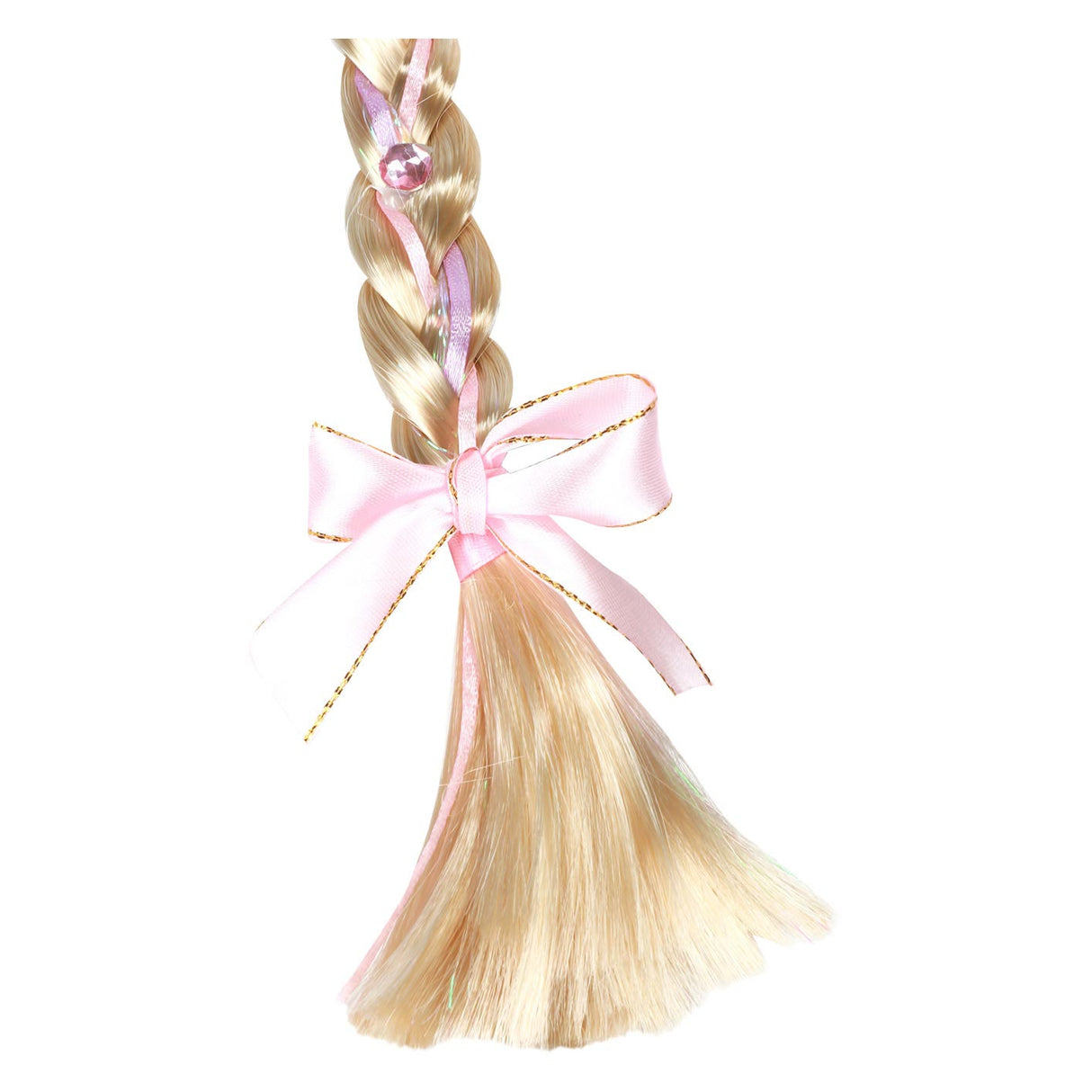 Toi-toys Frënn Diadem mat laange Braid a Kroun