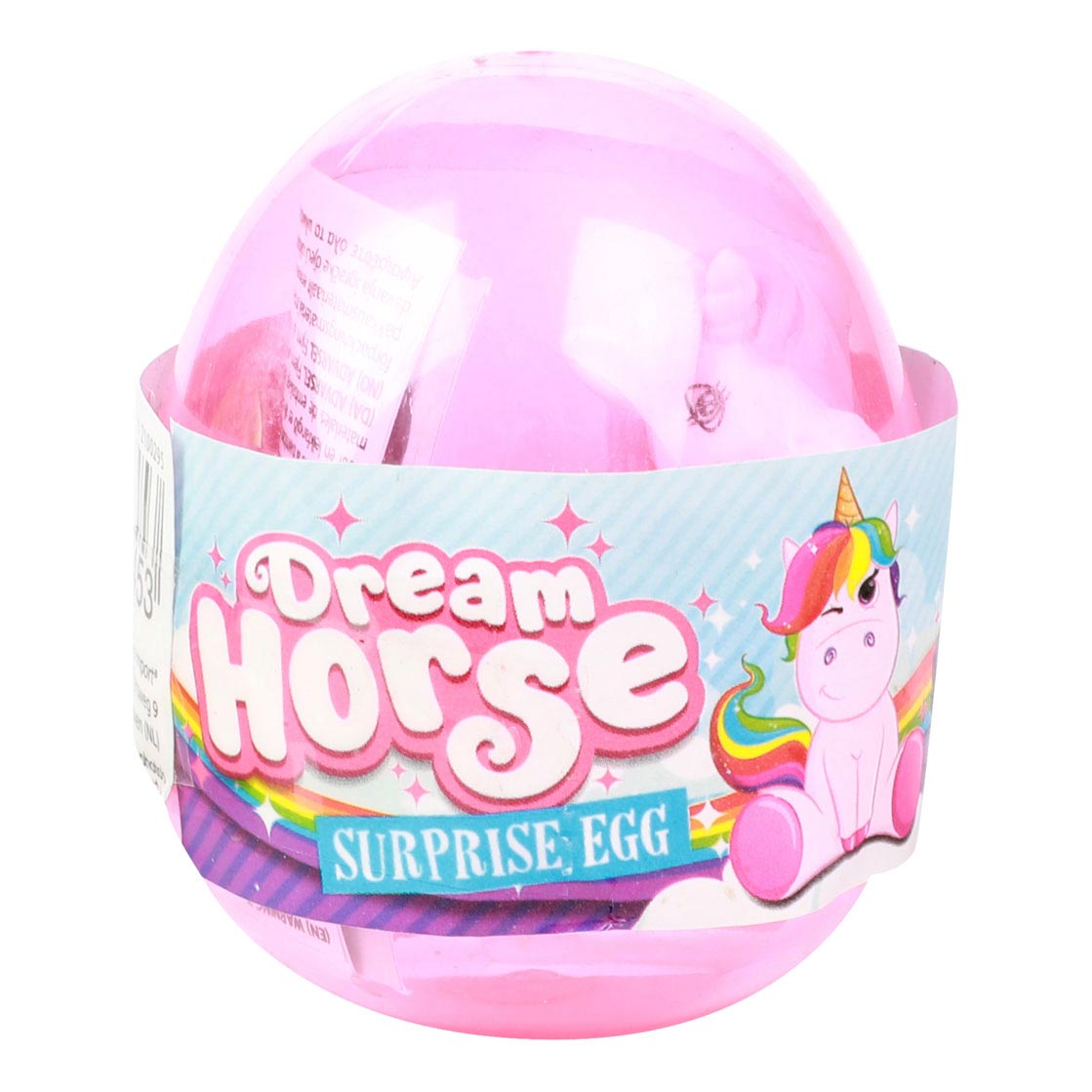 Dream Horse unicorn in egg with stickers