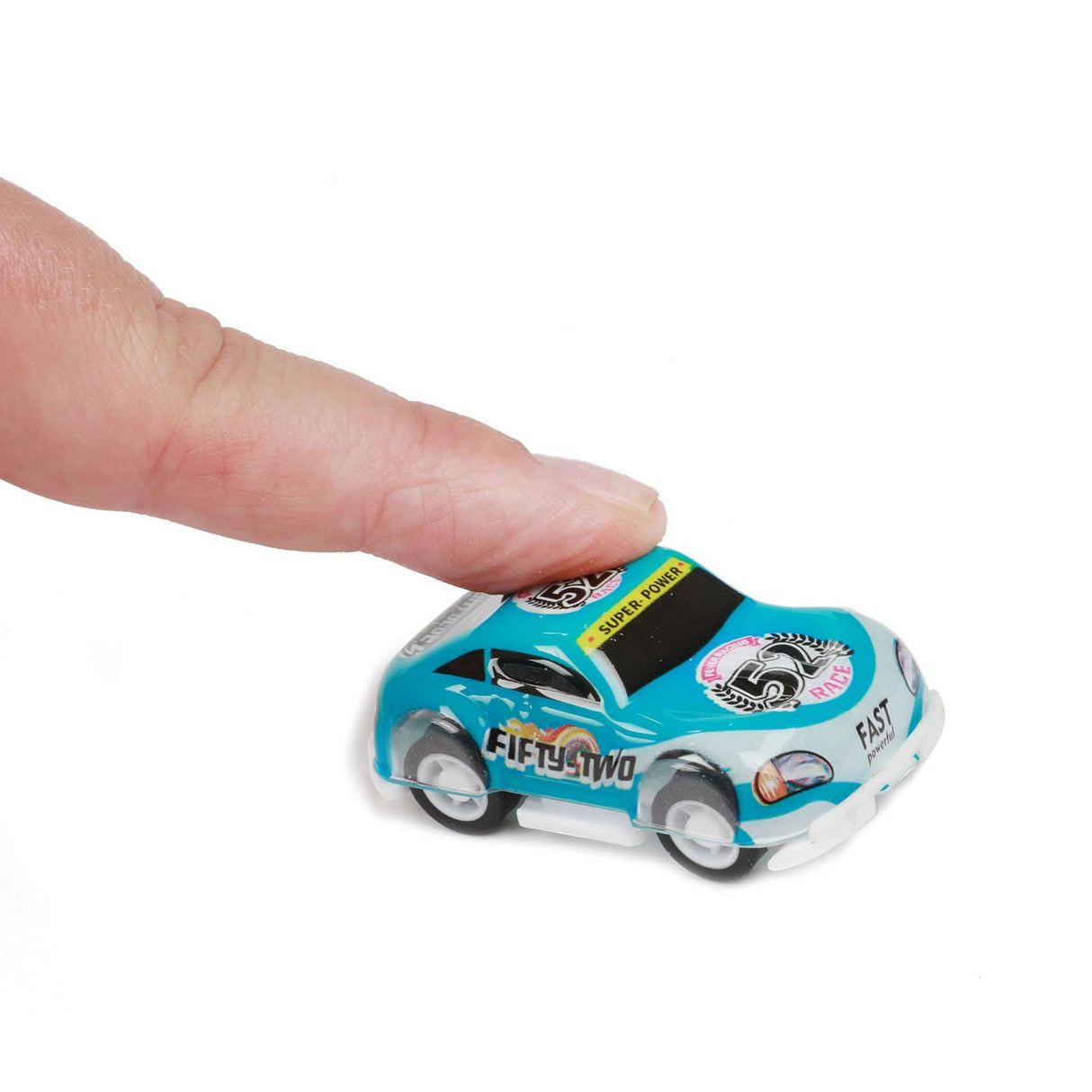 Turbo Racer Mini Rally Pull-Autoen, 9st.