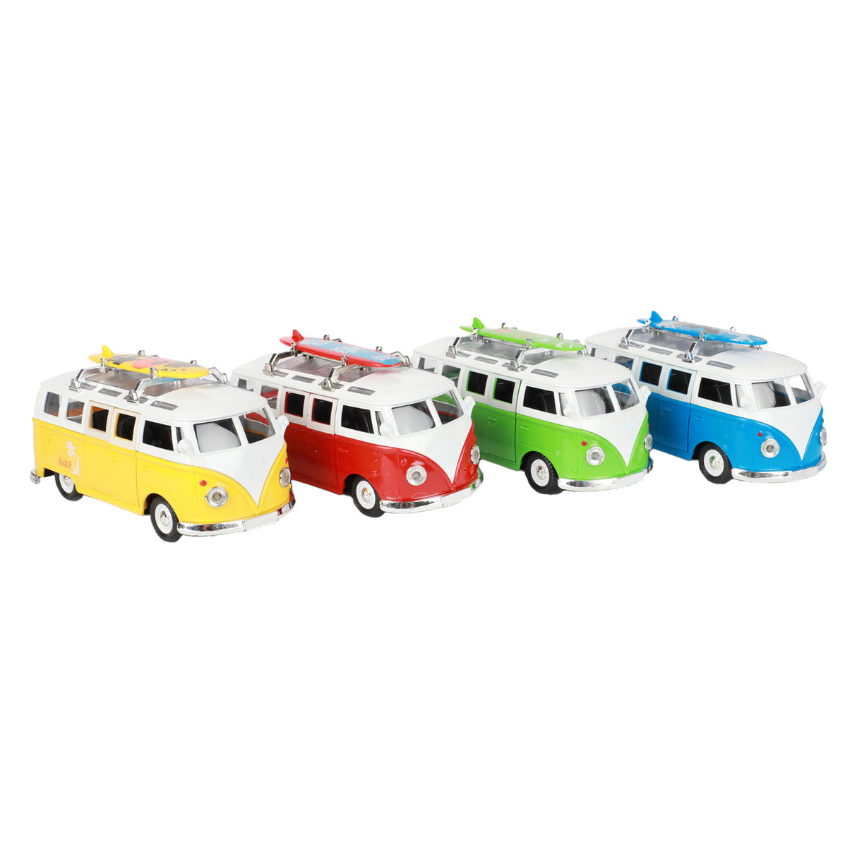 Toi-toys pull-back retro autobus se světlem a zvukem