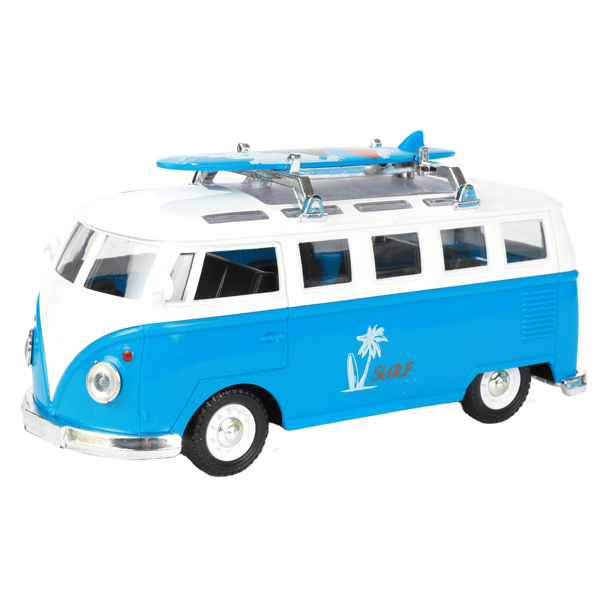 Toi-toys pull-back retro autobus se světlem a zvukem