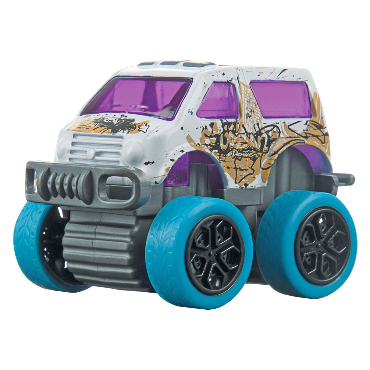 Metallen zéien zréck Strooss Mini Autoen, 4st.