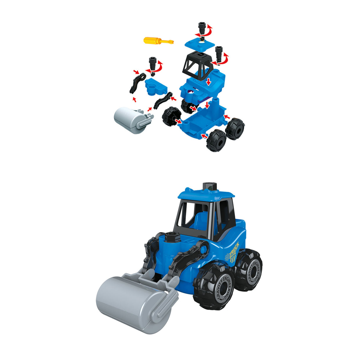 Toi-toys bouw engem Aarbechts Gefier