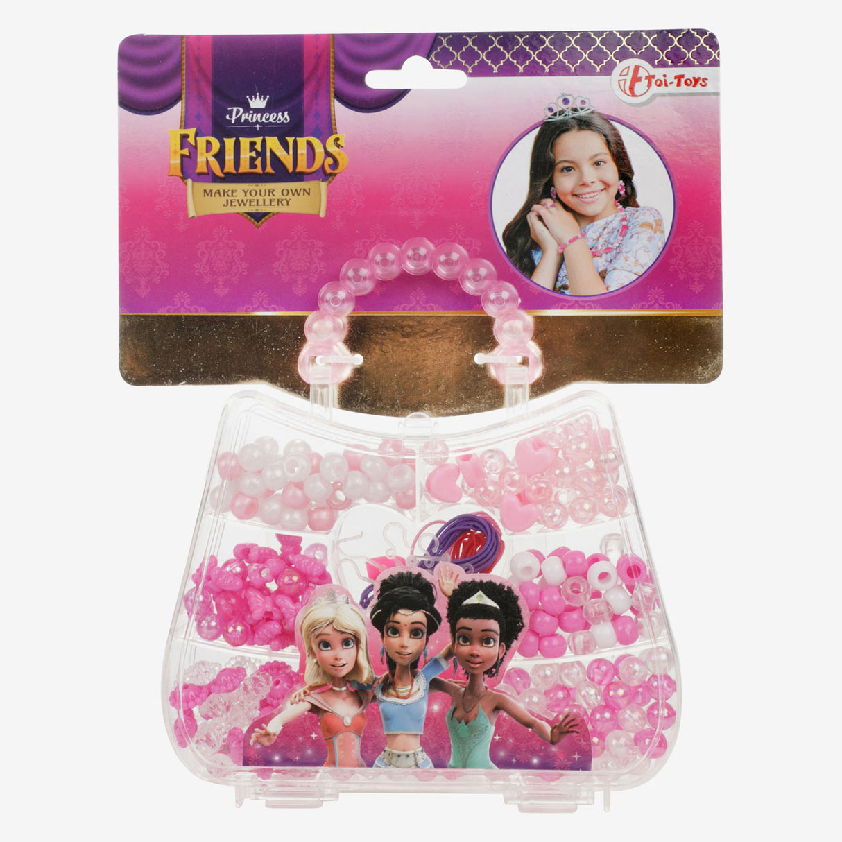 Prinzessin Frënn maachen Ären eegene Perlen Bijouen an Handbag