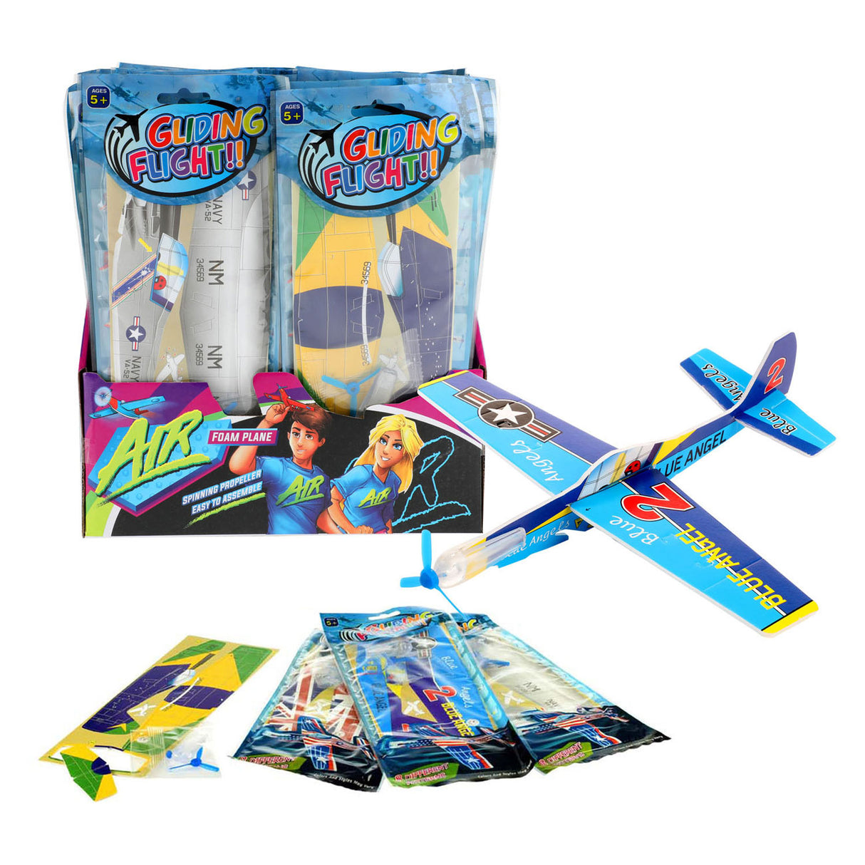 Aereo in schiuma d'aria toi-toys