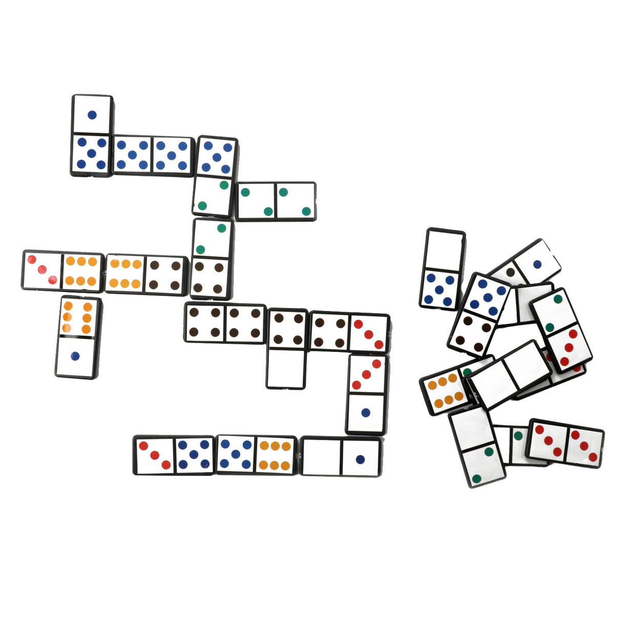 Toi-toys domino game by number or color