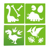 World of dinosaurs sidewalk chalk dino with stencils, 10 pcs.