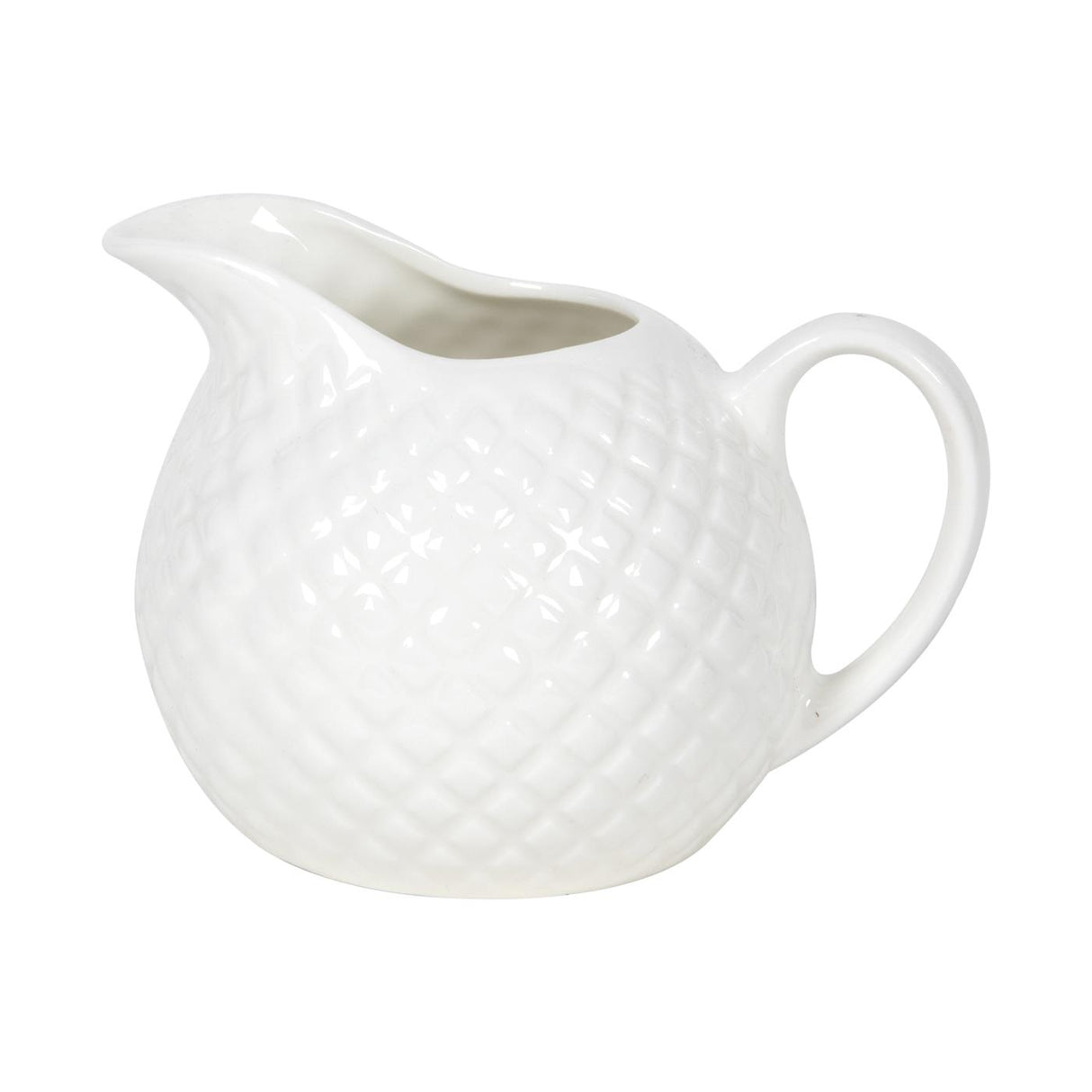 Cremefarvet diamant af porcelæn