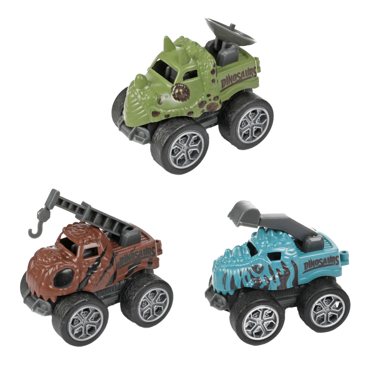 World of Dinosaurs Dino Truck with 3 Pull-back Cars