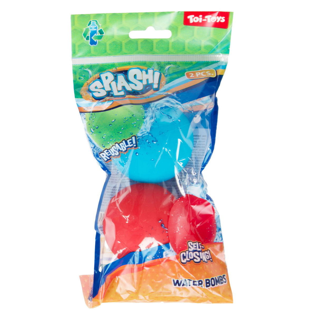 Splash Water Balloon réutilisable Self-Secure, 2st.