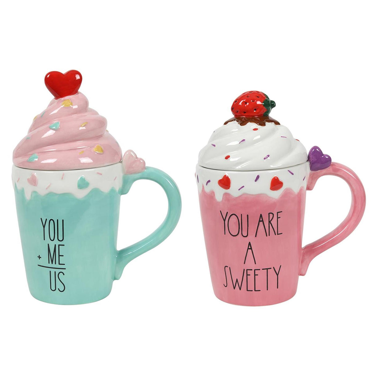 Taza de nata montada con tapa y texto 430ml