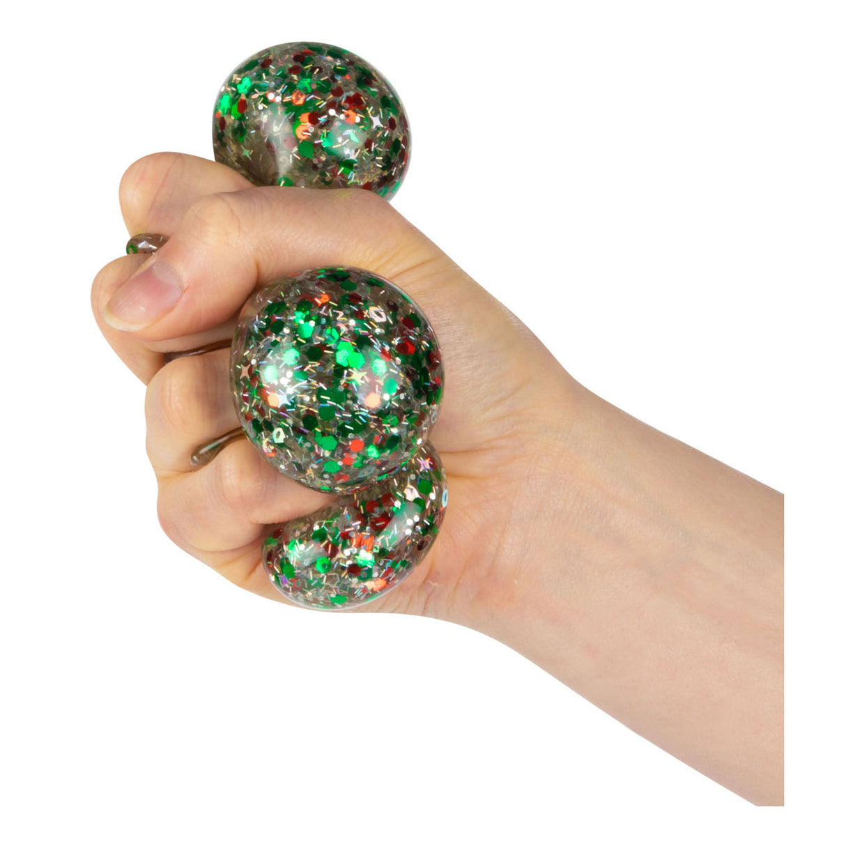 Toi-Toys fun squeeze ball Night filled with glitter gel, 6cm