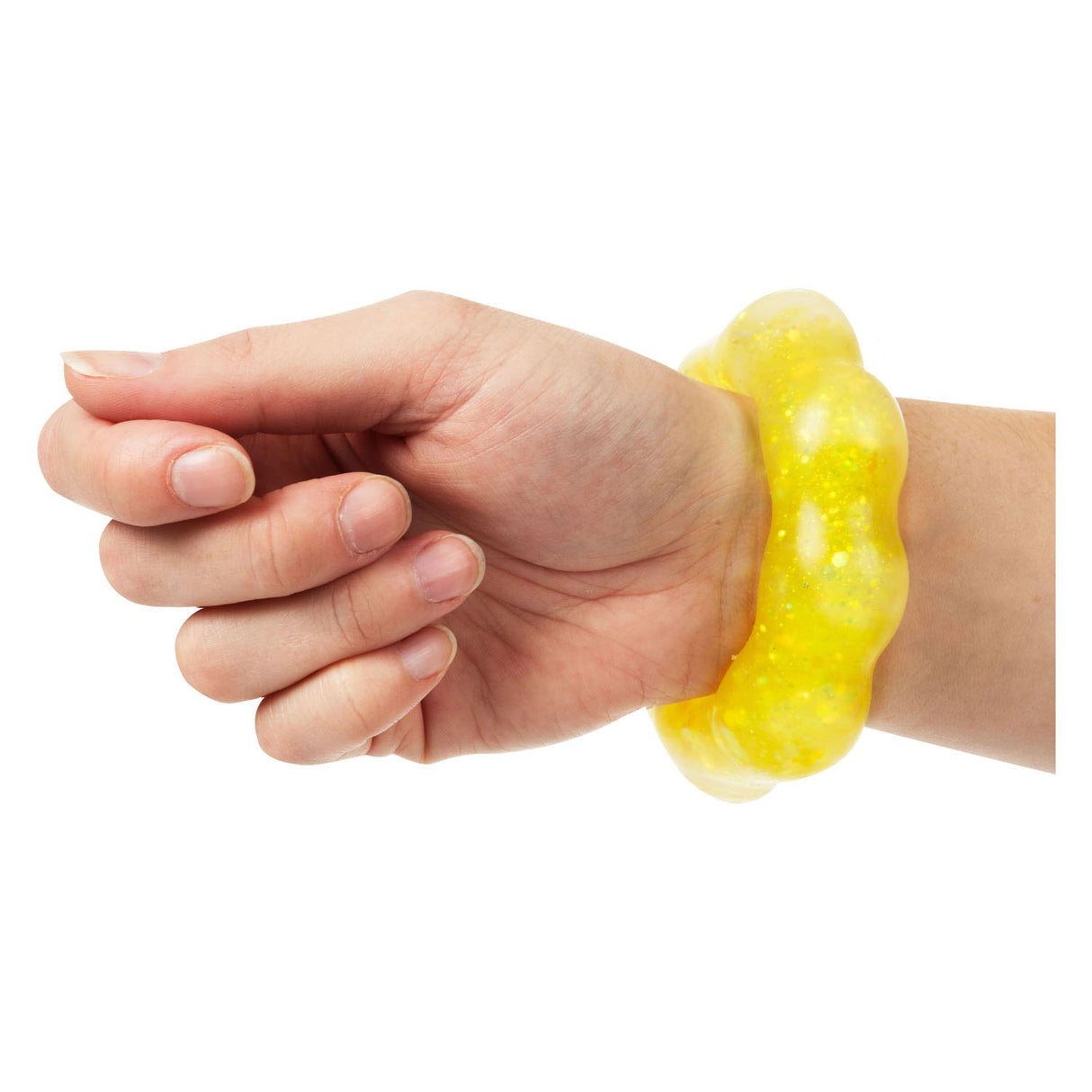 Toi-toys fun squeeze bracelet flower with glitter
