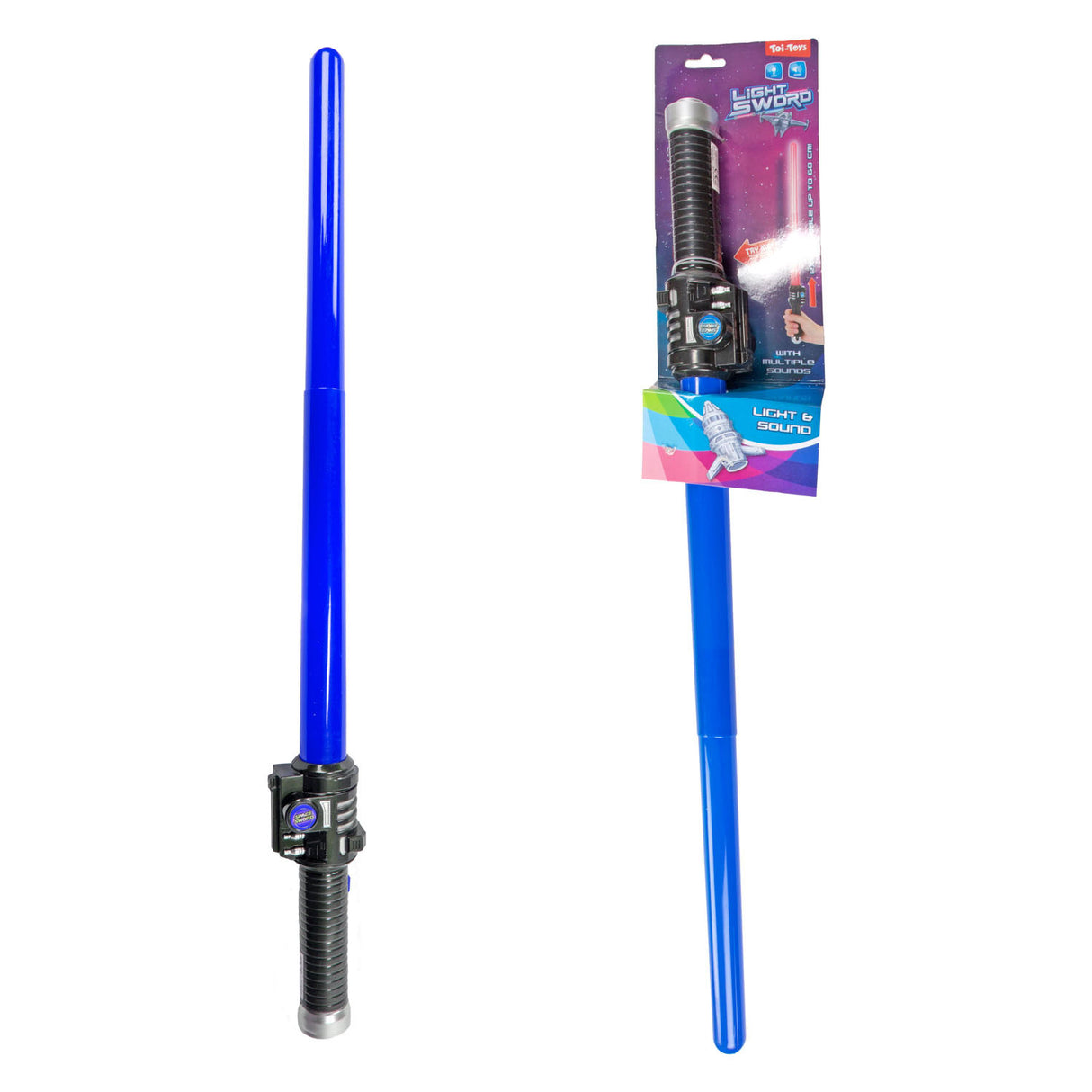 TOI-TOYS Fun Sword de luz extensible con sonido,