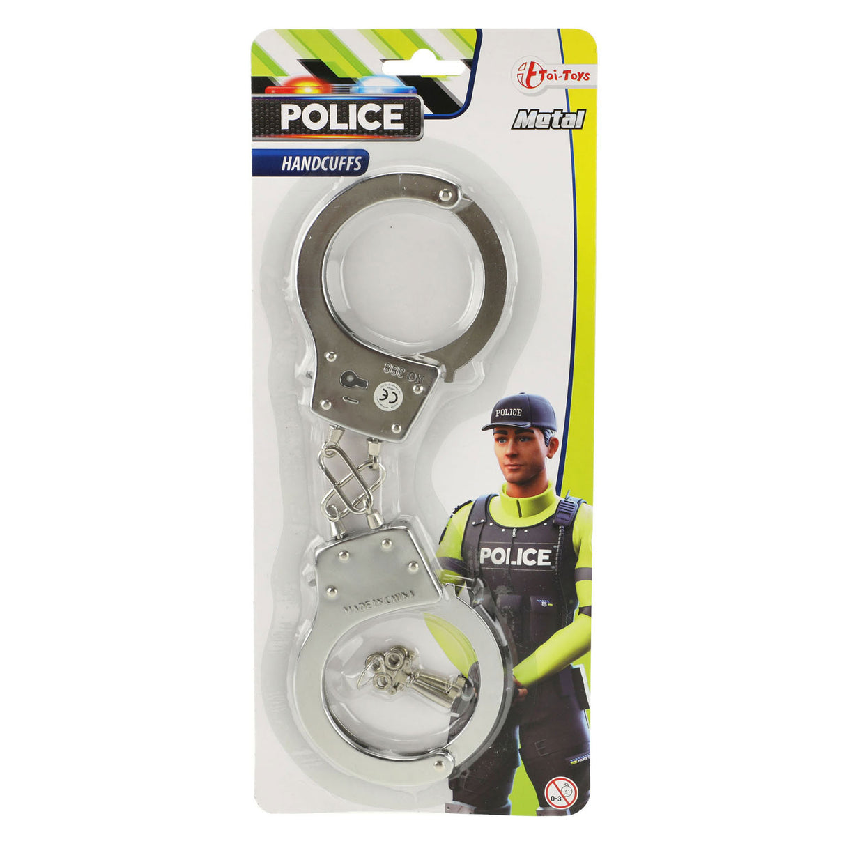 Toi-Toys Metal Police Handcuffs 28 cm