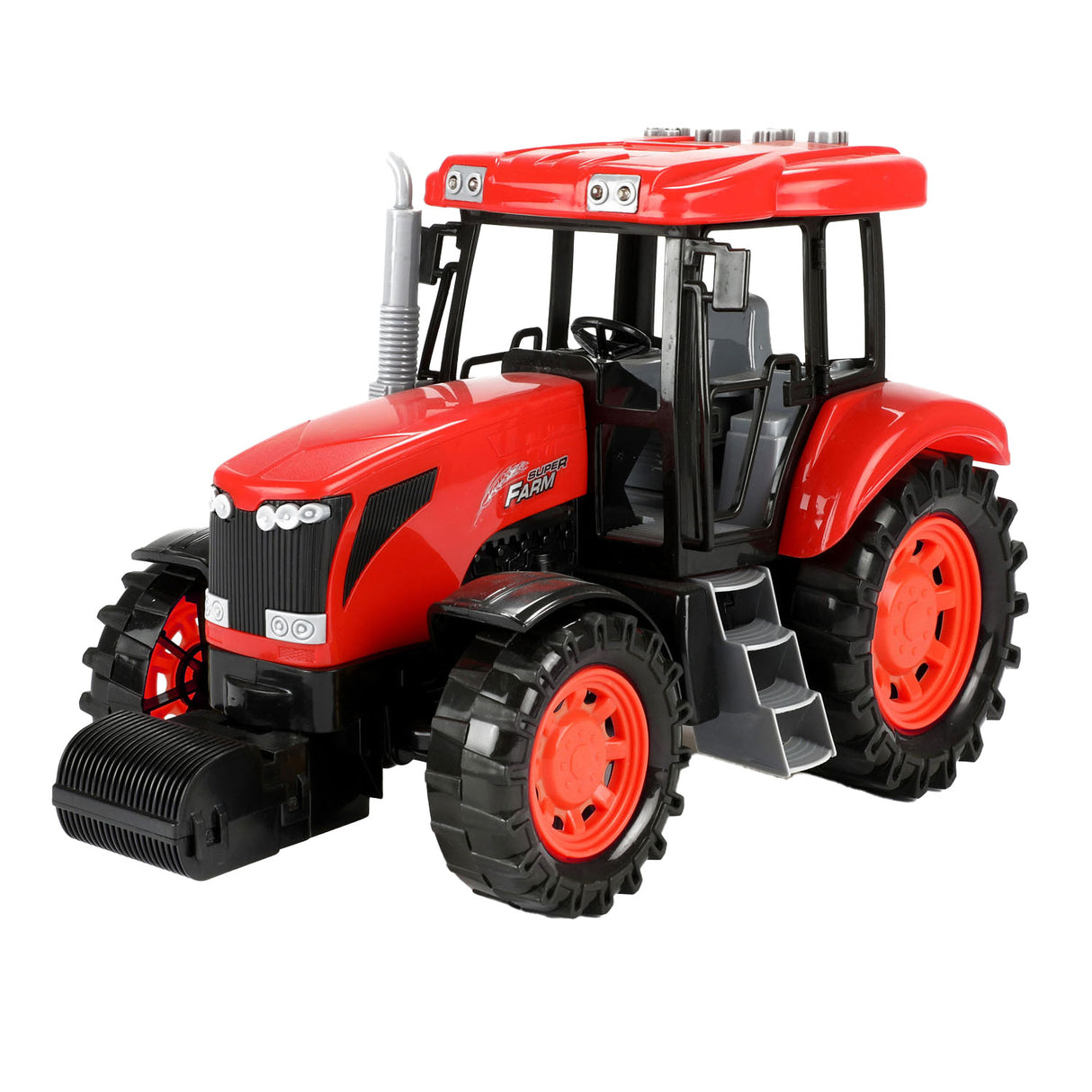Toi-Toys traktor stor med lys og lyd rød