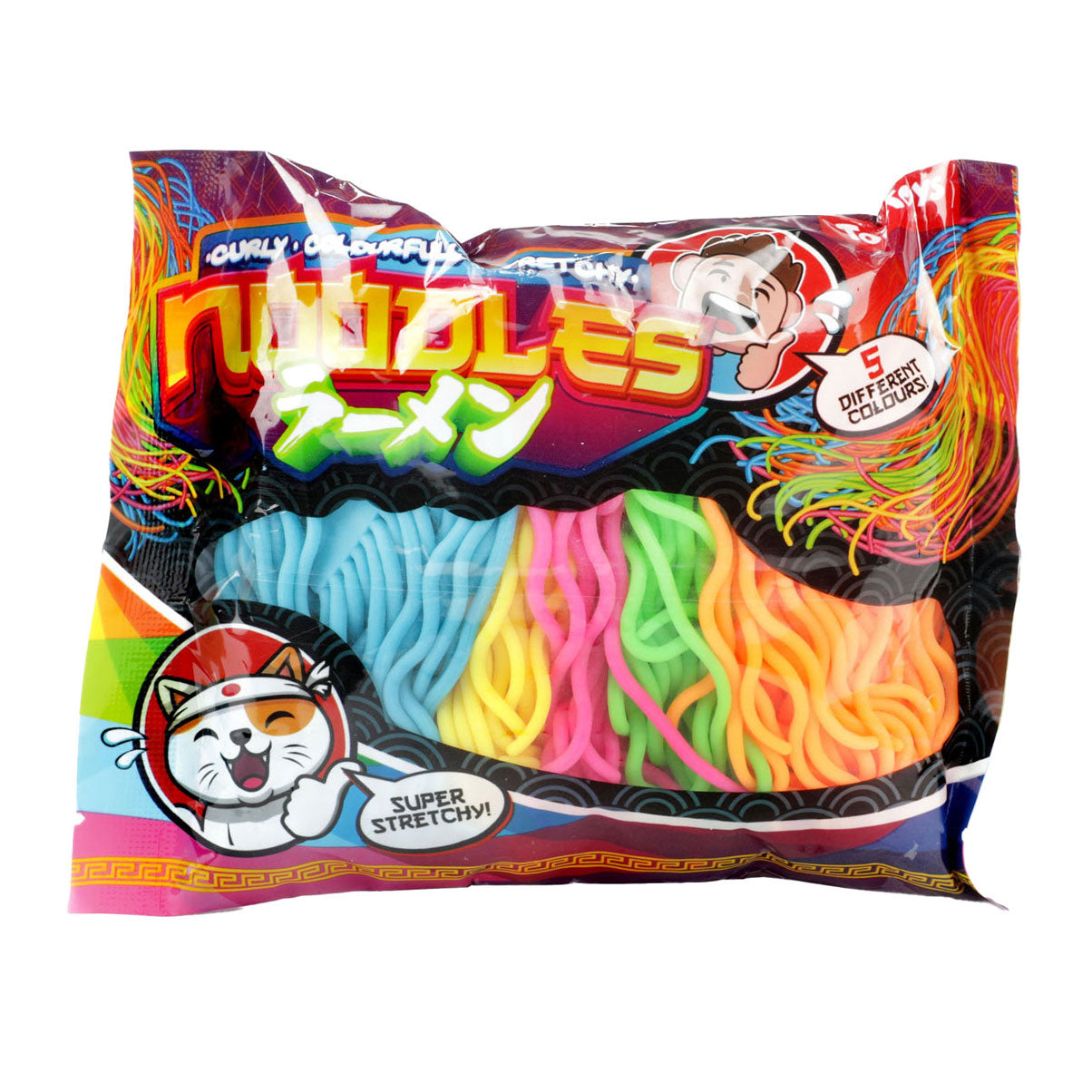 Toi-Toys zabavni rezanci Curly super raztegljivi fidget, 5st.