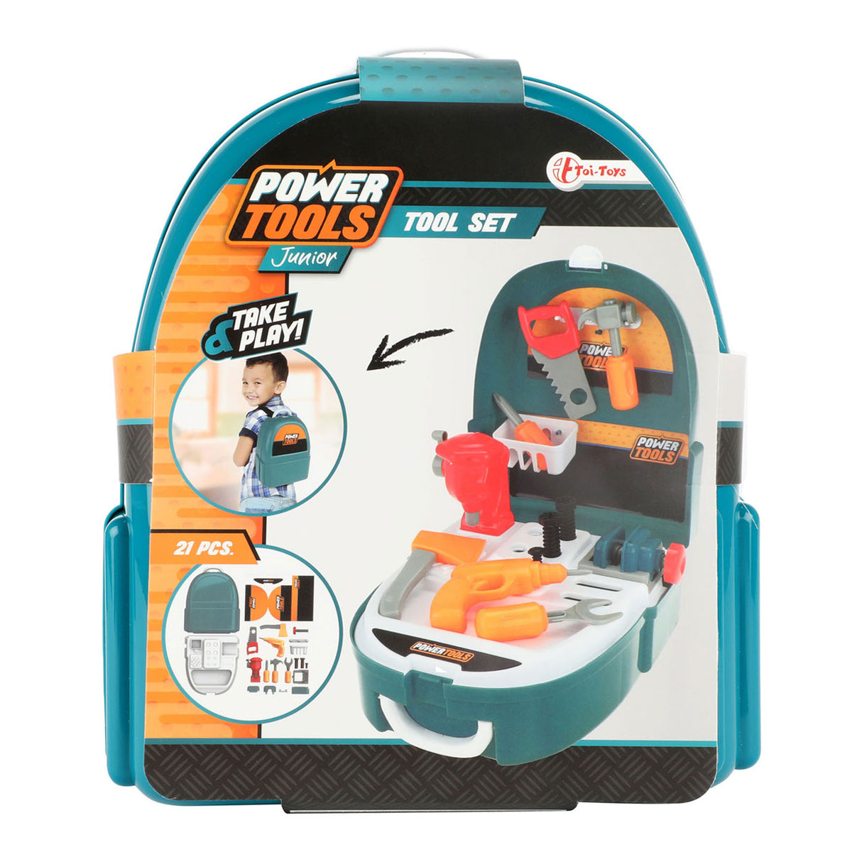 Toi-toys Stroum Tools Tool Set am Rucksak