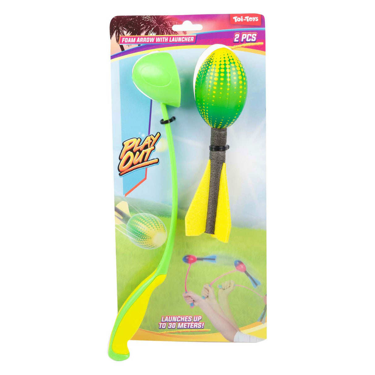 Toi-toys play out mini foam arrow with thrower vortex