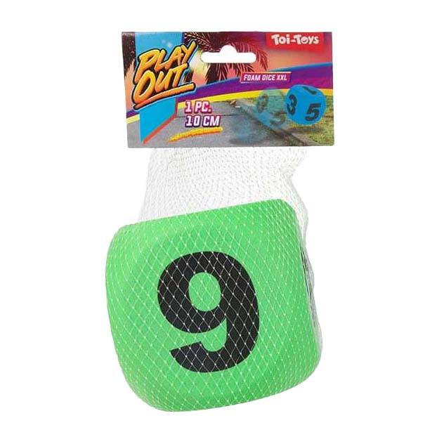 Toi-toys play out foam dobbelsteen, 10cm