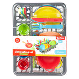 Prateleira para lavar comida caseira Toi-toys com talheres e panelas, 27 unid.