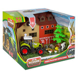 Toi-Toys Ackers Ville farm with tractor light and sound play set, 12dlg.