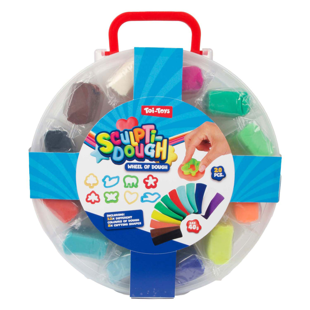 Toi-Toys Skulptidough Kleiset 12x40gram, 20dlg.