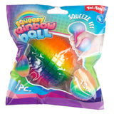 Toi-Toys Fun Textuurknijmbal Regenboog Ribbels Foam, 7cm