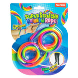 Toi-toys Fun divertente Rainbow di corda super elasticizzabile, 2 °.