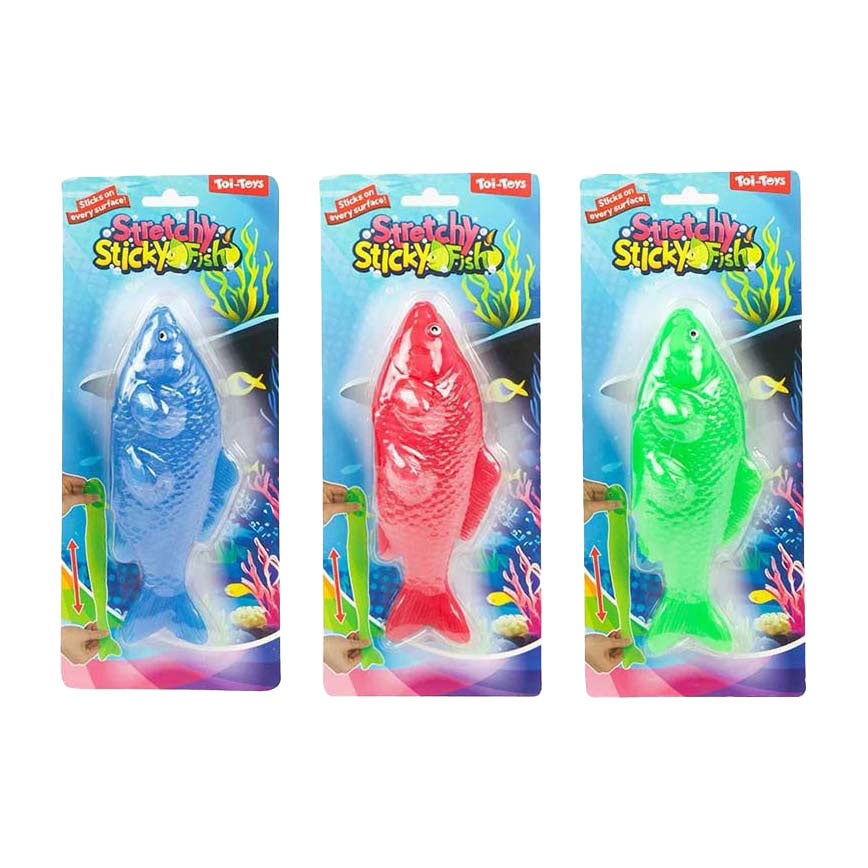 Toi-toys zabavno super raztegljiv lepljiv vis neon koi