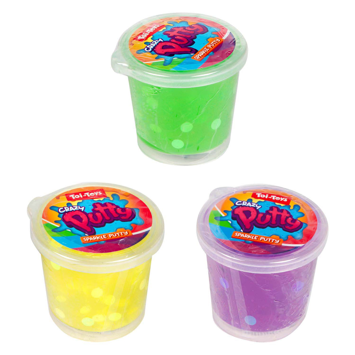 Toi-toys crazy putty met glitters