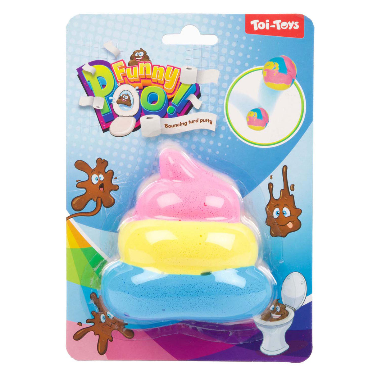 Toi-toys divertente stuiter stutty arcobaleno