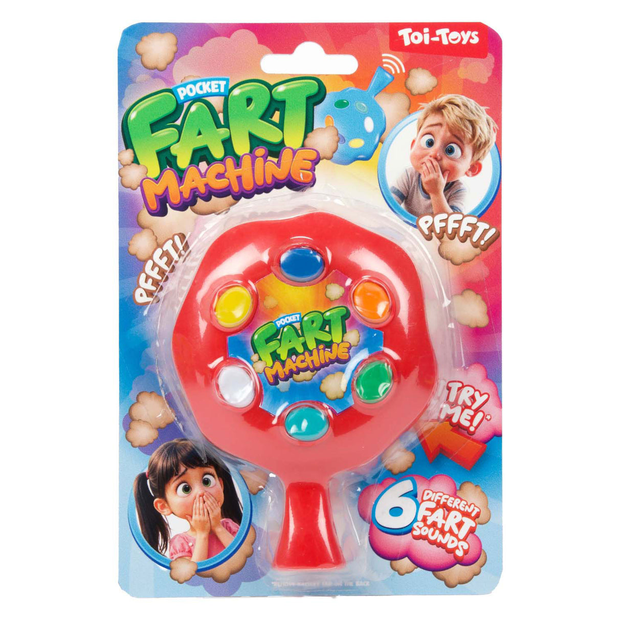 Toi-toys roliga fartingmaskin med ljud, 11 cm