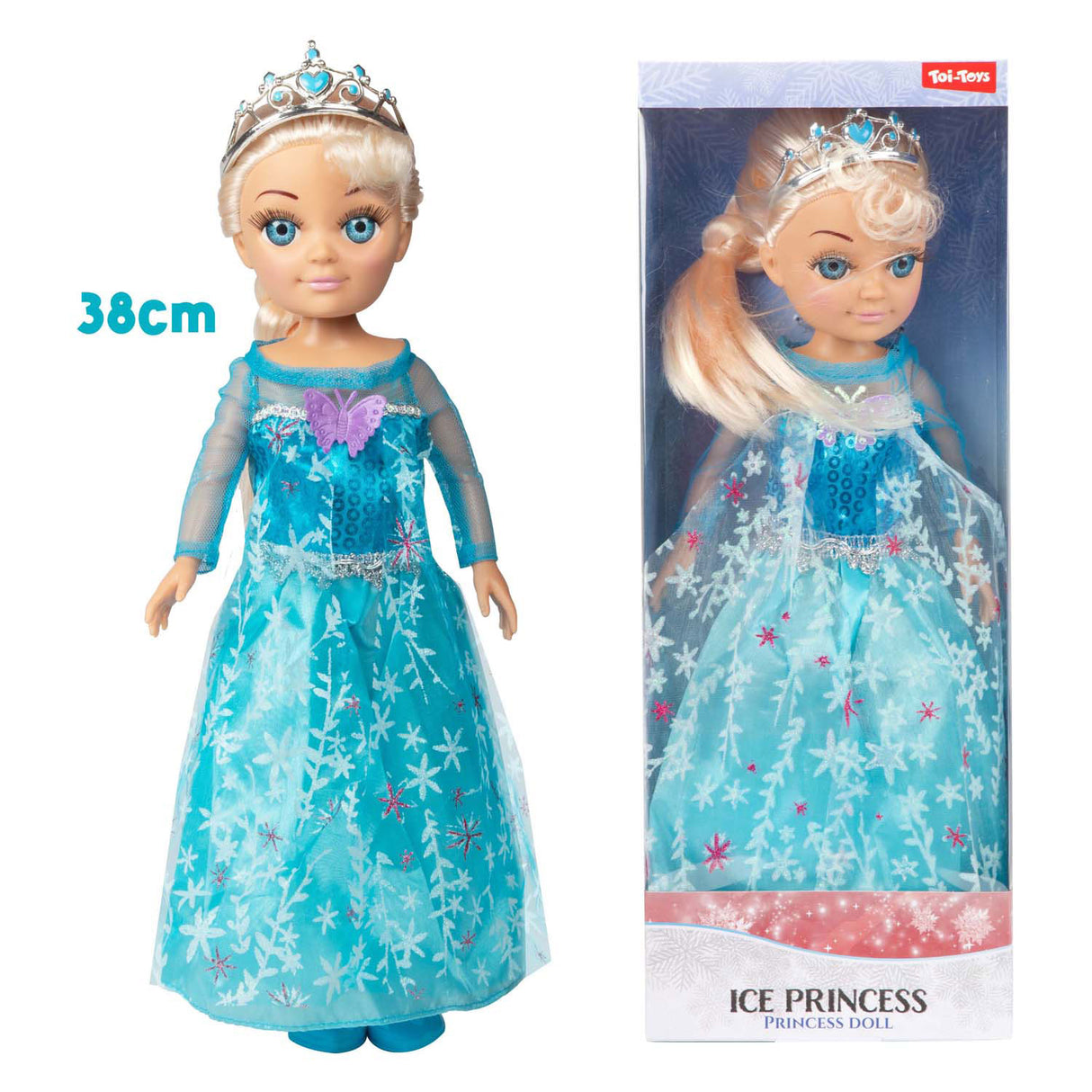 Hračky ledová princezna pop ledová princezna, 38 cm