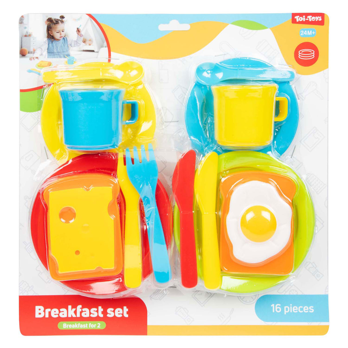 Toi-toys namų maisto pusryčių rinkinys, 16 vnt.