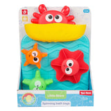 Toi-hračky malé hvězdičky hračky do vany vodní mlýn krab