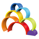 Toi-toys torre impilabile stelline arcobaleno da 7 pezzi