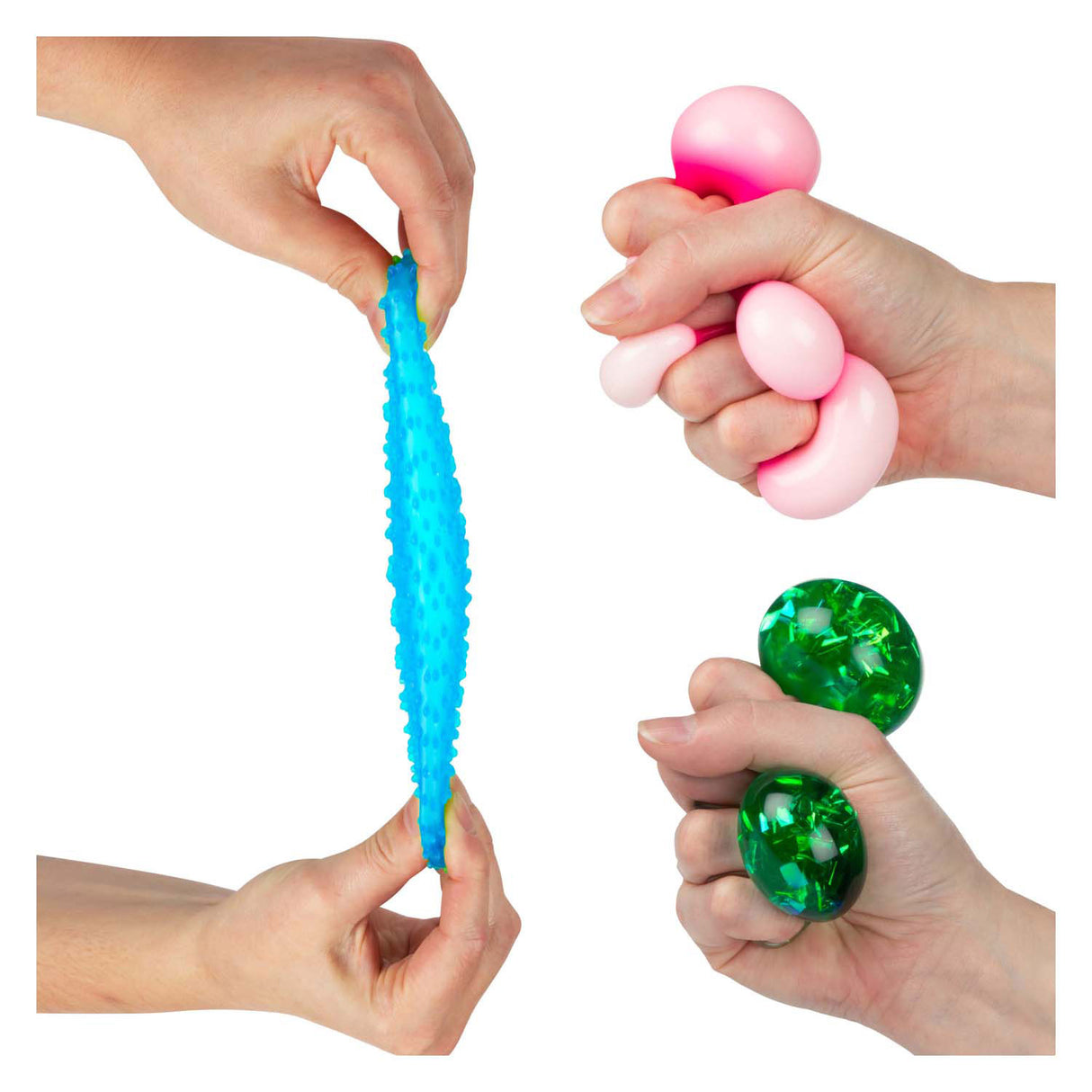 Toi-toys fun squeeze balls -sensory triangle- 5cm 10pcs