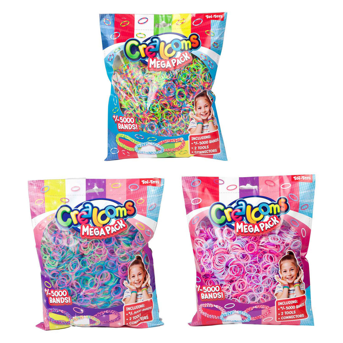 Toi-Toys Fun Loomband Set mega, 5000 Stéck.