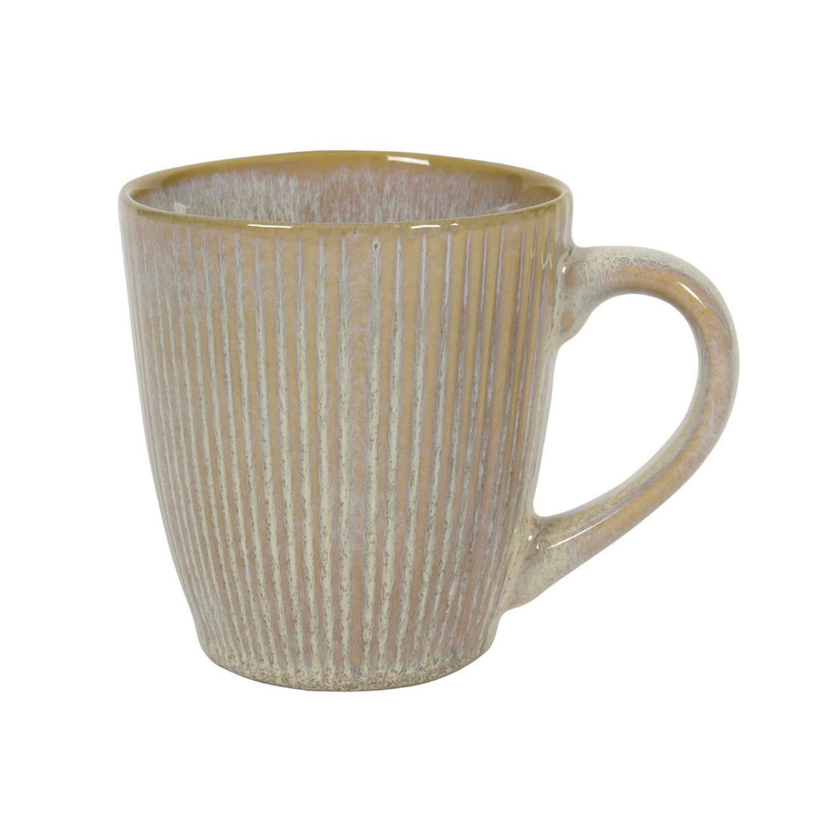 Caneca de café linhas oceano bege 340ml