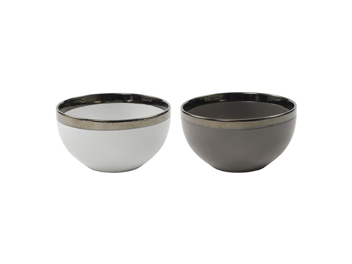 Svenska living kom venice ø14,2x7,8cm 6st grijs wit