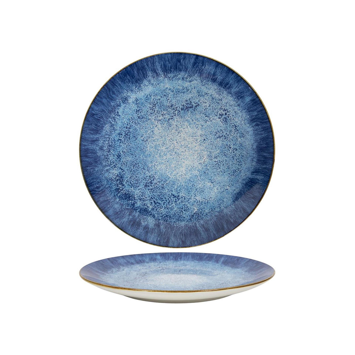 Dinerbord ø27cm reactive glaze blue 6st