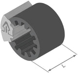 Herth+buss speciale bevestiging clipfixbasic van clipfix spacer h+b inner-d=12,5mm,l=30mm