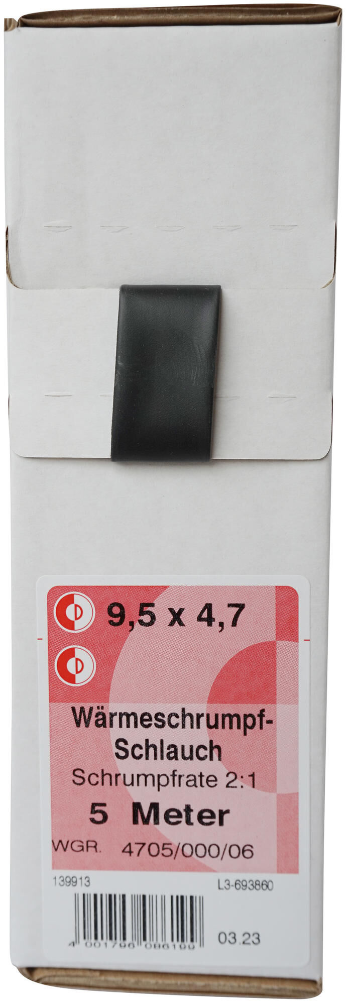 Dresselhaus termoskrčljiva cev 9,5 mm kart.a 5 m