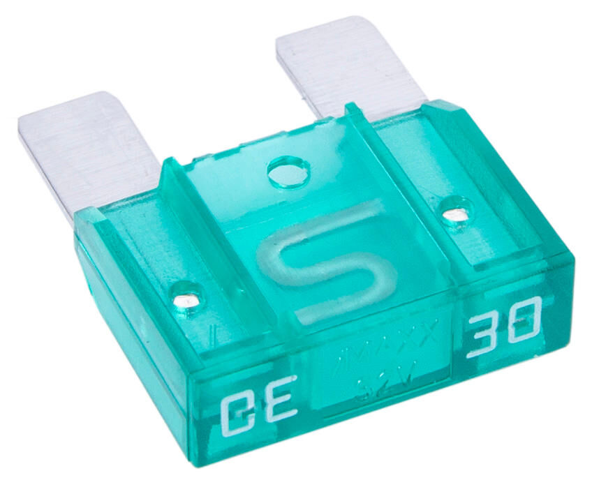 Dresselhaus maxi fuse banana plug flat fuse maxi 30a 1 piece light green