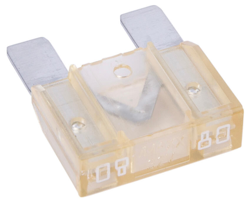 Dresselhaus maxi zekering bananenstekker flat fuse maxi 80a 1 piece grey