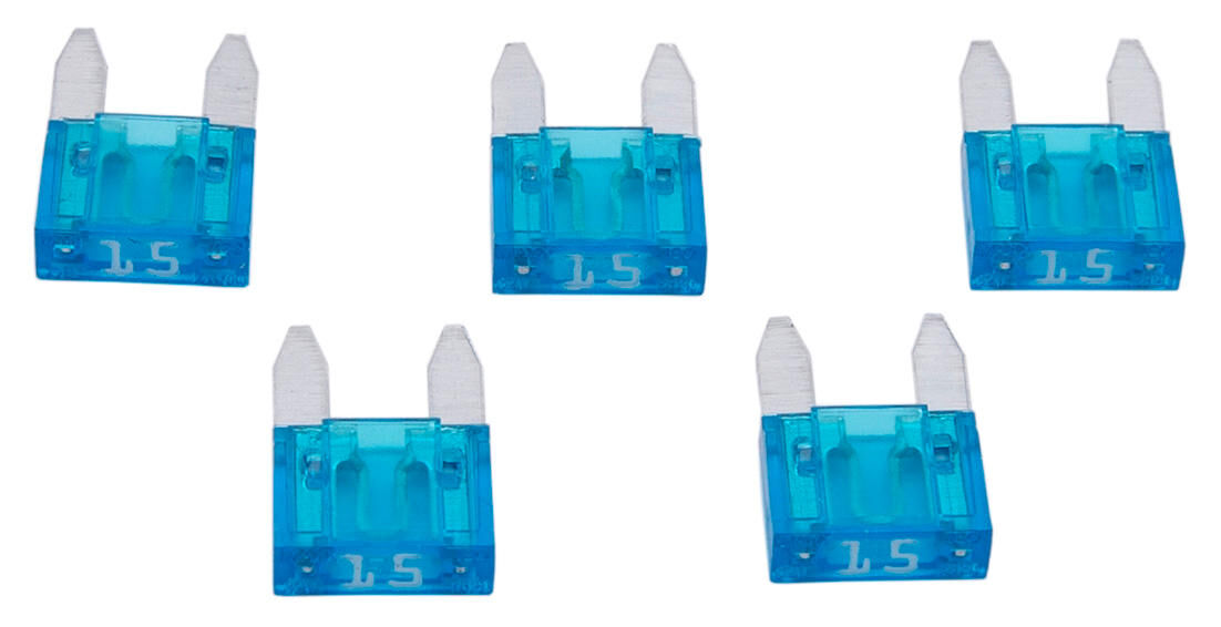 Coming soon dresselhaus mini zekering platte stekker flat fuse mini 15a light blue 5 pcs.