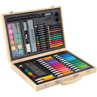 Creafun målarlåda 86-delad trä
