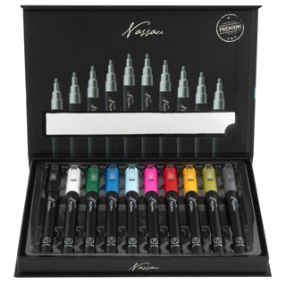 Markers Acrylic Markers 10 pieces 25x15x2 cm