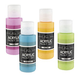 Plakkaatverf acrylic set compleet 24x59ml+12 kwasten